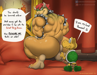 anal_request anthro anus back_muscles backsack balls belly big_butt big_power_bottom bracelet butt collar command crouching demanding demanding_sex dialogue dominant duo erection eyebrows genitals glans hair hierarchy_play horn humanoid_genitalia humanoid_penis imminent_anal imminent_sex jewelry larger_dom larger_male male male/male musclegut muscular muscular_anthro muscular_male non-mammal_balls nude penis power_bottom power_play red_hair size_difference smaller_male speech_bubble spiked_bracelet spiked_collar spikes surprised tail text yellow_body ragnarokdragon broly_culo mario_bros nintendo bowser dragon_koopa koopa koopa_troopa reptile scalie tortoise turtle 2023 alternate_version_at_paywall better_version_at_paywall colored colored_line_art english_text meme shaded