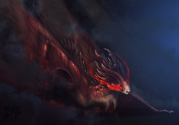 curved_horn feral horn membrane_(anatomy) membranous_wings red_eyes solo spines standing teeth wings averrisvis european_mythology mythology dragon mythological_creature mythological_scalie scalie western_dragon wyvern 2015 digital_media_(artwork) hi_res