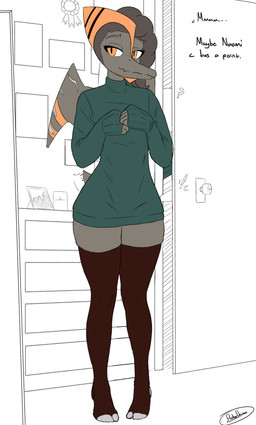 abstract_background anthro broken_wing brown_body brown_hair brown_scales clothing dialogue eyelashes femboy green_clothing green_sweater green_topwear hair head_crest legwear long_hair male orange_eyes scales short_tail smile snout solo squish sweater tail tail_motion tailwag text thick_thighs thigh_highs thigh_squish topwear wing_scar wings ratherdevious third-party_edit goodbye_volcano_high ko_op_(game_developer) naser_(gvh) prehistoric_species pterodactylus pterosaur reptile scalie 2025 absurd_res artist_name digital_drawing_(artwork) digital_media_(artwork) english_text hi_res watermark