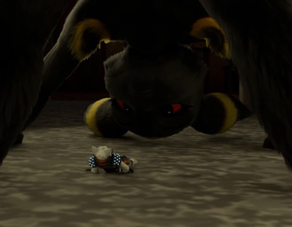 anthro anus breasts butt butt_crush butt_focus crush duo facesitting female genitals low-angle_view male male/female micro nipples pokemorph sitting sitting_on_another smothering vulva crunchydragon furromantic_(modeler) epic_games fortnite nintendo pokemon canid canine canis eeveelution generation_2_pokemon mammal pokemon_(species) umbreon wolf 3d_(artwork) 3d_animation animated digital_media_(artwork) no_sound short_playtime video
