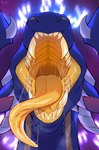 bodily_fluids feral long_tongue male mouth_shot open_mouth saliva saliva_string sharp_teeth solo teeth tongue tongue_out famir mythology dragon mythological_creature mythological_scalie scalie hi_res