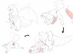 abdominal_bulge anal anal_penetration backsack balls big_dom_small_sub blush bodily_fluids butt canid canine charizard cum deep_penetration digital_drawing_(artwork) digital_media_(artwork) dominant dragon duo eeveelution erection european_mythology fan_character feral fire flaming_tail gaping generation_1_pokemon generation_2_pokemon genital_fluids genitals internal knot long_story male male/male mammal membrane_(anatomy) membranous_wings multiple_scenes mythological_creature mythological_scalie mythology nintendo penetration penis pokemon pokemon_(species) presenting presenting_hindquarters rhydon scalie size_difference skrien solo_focus story story_in_description sweat tail tongue tongue_out umbreon western_dragon wings yang_(artist)