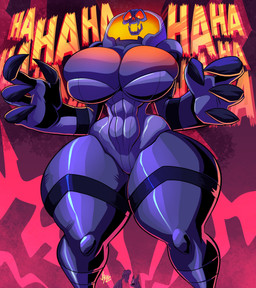 4_claws armor big_breasts bone breasts claws clothed clothing curvy_figure female female_focus feral floating_head group headgear headwear helmet huge_breasts legwear looking_at_viewer male not_furry_focus onomatopoeia open_mouth skeleton skull skull_head solo_focus sound_effects text thick_thighs tight_clothing trio voluptuous voluptuous_female yellow_eyes jaeh hanna-barbera scooby-doo_(series) scooby-doo shaggy_rogers spooky_space_kook alien canid canine canis domestic_dog ghost human humanoid mammal spirit undead 2024 digital_media_(artwork) english_text hi_res