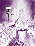animated_skeleton armor bone corruption crucifixion death equine evil female feral friendship_is_magic helmet horn horse magic_user monochrome my_little_pony necromancer pegasus pony purple_and_white scootaloo_(mlp) skeleton skull throne twilight_sparkle_(mlp) undead unicorn unknown_artist wings
Rating: Safe
Score: 0
User: RenaDyne
Date: April 26, 2011