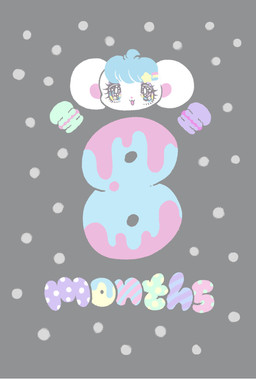 accessory alternative_fashion ambiguous_gender bangs big_ears big_eyes blue_hair eyelashes fairy_kei glistening glistening_eyes hair hair_accessory hairclip j-fashion kemono on_model open_mouth simple_background solo white_body yurie_sekiya peropero_sparkles melo_(peropero_sparkles) mammal mouse murid murine rodent digital_drawing_(artwork) digital_media_(artwork) hi_res official_art pastel_theme