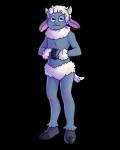 ambiguous_gender anthro blue_eyes blush clasped_hands hooves horizontal_pupils horn interlocked_fingers looking_at_viewer parody pupils smile solo goddess_(artist) you_know_i_had_to_do_it_to_em musicsheep bovid caprine domestic_sheep mammal sheep 4:5 absurd_res alpha_channel hi_res meme watermark