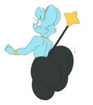 anthro anthrofied big_butt black_body black_fur blue_body blue_fur butt butt_slap femboy fur male pokemorph raised_tail slap solo spanking tail thick_thighs wide_hips komdog nintendo pokemon generation_4_pokemon pokemon_(species) shinx hi_res