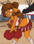 anthro basketball_court basketball_hoop bent_over bleachers bodily_fluids bottomwear braces breasts brick_wall brown_eyes brown_hair brown_tail bullying butt cheerleader cheerleader_outfit clenched_teeth clothed clothing duo_focus eye_roll faceless_character female floor footwear grimace group gymnasium hair humiliation leaning leaning_forward legwear medium_breasts miniskirt multicolored_bottomwear multicolored_clothing multicolored_skirt multicolored_topwear orange_body panties pattern_clothing pattern_footwear pattern_legwear pattern_socks pom_poms public public_humiliation red_bottomwear red_clothing red_pom_poms red_skirt red_topwear school skirt socks solo_focus striped_clothing striped_footwear striped_socks stripes tail tears teeth topwear two_tone_bottomwear two_tone_clothing two_tone_skirt two_tone_topwear underwear wall_(structure) wedgie white_bottomwear white_clothing white_footwear white_panties white_skirt white_socks white_topwear white_underwear wood wood_floor marsminer venus_spring equid equine horse mammal pony 2023 hi_res