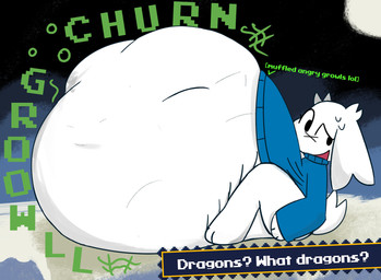 anthro belly big_belly bloated blue_clothing blue_sweater blue_topwear churn clothed clothing female female_pred fur lying on_front onomatopoeia overweight pantsless pantsless_anthro rumbling_stomach size_difference slosh sloshing_belly smaller_pred solo sound_effects struggling struggling_prey sweater text text_box topwear vore white_body white_fur meosporin cave_story sue_sakamoto lagomorph mammal mimiga hi_res