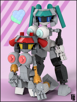 3_fingers big_breasts black_border blue_eyes border breasts duo female fingers futuristic genitals glowing glowing_eyes group huge_breasts industrial lego_brick machine model_kit nude nude_female robotic solo standing synthetic vulva white_body yellow_eyes thiccbrick lego akari_(thiccbrick) mirai_(thiccbrick) humanoid robot 3:4 3d_(artwork) digital_media_(artwork) hi_res