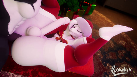 abs anal anal_penetration anthro anthro_on_anthro anthro_penetrated anthro_penetrating anthro_penetrating_anthro balls big_butt black_body black_fur blinking butt christmas_clothing christmas_headwear christmas_tree circumcised clothing duo erection femboy fur genitals glans green_eyes hair hands_behind_head hat headgear headwear holidays humanoid_genitalia humanoid_penis leg_warmers legwear looking_pleasured male male/male male_penetrated male_penetrating male_penetrating_male mostly_nude_anthro mostly_nude_male muscular muscular_anthro muscular_male penetration penile penile_penetration penis penis_in_ass plant santa_hat sex thick_thighs tree white_body white_fur white_hair rumakis christmas undertale undertale_(series) asriel_dreemurr bovid caprine goat mammal 16:9 2025 3d_(artwork) 3d_animation animated digital_media_(artwork) english_description hi_res short_playtime sound webm widescreen