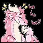 eyes_closed horn inflatable pink_body pool_toy smile solo telegram_sticker symrea mythology cerisey animate_inanimate dragon living_inflatable mythological_creature mythological_scalie scalie 1:1 alpha_channel