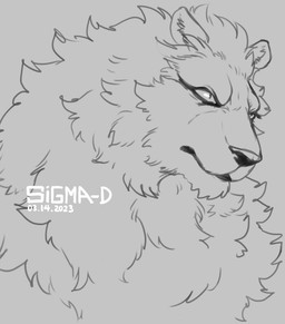 anthro fluffy fur fur_tuft grey_background hair male mane mane_hair mouth_closed neck_tuft pupils simple_background solo text tuft sigma-d felid lion mammal pantherine 2023 artist_name dated digital_drawing_(artwork) digital_media_(artwork) hi_res monochrome portrait signature sketch
