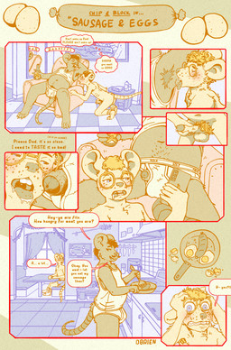 age_difference alcohol anthro anthro_on_anthro armpit_fetish armpit_hair beer beer_bottle belly belly_hair beverage blush bodily_fluids body_hair bottle briefs chair clothed clothing container cooking cookware dialogue drooling drunk duo egg esperanto eyewear facial_hair food foreskin fried_egg frying_pan furniture genitals glasses group_nudity innuendo inside kitchen kitchen_utensils male male/male masturbation meat musclegut muscular mustache navel nerd older_male penis penis_poking_out penis_through_fly raised_clothing raised_shirt raised_tank_top raised_topwear recliner reclining saliva sausage sex shirt sleep_sex sleeping speech_bubble substance_intoxication tank_top text tighty_whities tongue tongue_out tools topwear underwear white_briefs white_clothing white_underwear younger_male obrien_(artist) block_(obrien) chip_(obrien) mammal mouse murid murine rodent absurd_res comic constructed_language english_text esperanto_text hi_res father_(lore) father_and_child_(lore) father_and_son_(lore) incest_(lore) parent_(lore) parent_and_child_(lore) parent_and_son_(lore) son_(lore)