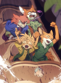 amusement_ride anthro black_nose bodily_fluids clothed clothing collared_shirt cute_fangs eyes_closed fangs fluffy fluffy_tail fur gloves group hand_holding handwear happy kemono male multicolored_body multicolored_fur necktie orange_body orange_fur pointy_ears roller_coaster scared shirt tail tan_body tan_fur tears teeth topwear tunic two_tone_body two_tone_fur white_body white_fur saijakuonuru uochandayo disney disney's_pinocchio disney_parks robin_hood_(disney) song_of_the_south splash_mountain zootopia "honest"_john_foulfellow br'er_fox nick_wilde robin_hood canid canine fox mammal red_fox true_fox hi_res