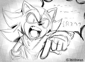 angry anthro gesture hand_gesture head_spines male open_mouth pointing pointing_down pointy_ears solo teeth tongue wide-open_mouth yelling eldrossss sega sonic_the_hedgehog_(series) shadow_the_hedgehog eulipotyphlan hedgehog mammal hi_res monochrome