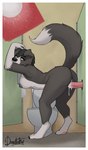 2024 anthro anthro_penetrated bathroom bedroom_eyes bent_over big_breasts black_body black_fur bodily_fluids border_collie breasts butt canid canine canis claws collie cum cum_drip cum_from_pussy cum_in_pussy cum_inside digitigrade disembodied_penis doggomeatball domestic_dog dripping duo female female_penetrated floppy_ears freckles fur genital_fluids genitals glory_hole herding_dog hi_res impregnation leaking_cum looking_pleasured male male/female male_penetrating male_penetrating_anthro male_penetrating_female mammal narrowed_eyes nipples nude orgasm ovum pastoral_dog penetration penile penile_penetration penis penis_in_pussy public_restroom pussy sarah_(wheresmysocks) seductive sex sheepdog sperm_cell toe_claws toilet vaginal vaginal_penetration