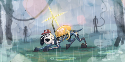 backpack black_body black_fur black_spots clothing duo female feral fur hat headgear headwear jumpsuit male neonate raining red_cap red_clothing red_hat red_headwear spots toony white_body white_fur white_spots young xtrent968 101_dalmatian_street 101_dalmatians death_stranding disney dorothy_(101_dalmatians) dylan_(101_dalmatians) canid canine canis dalmatian domestic_dog mammal 2019 absurd_res hi_res