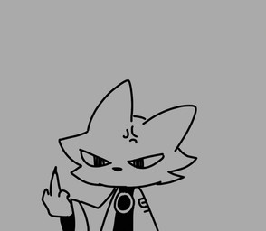 angry anthro cheek_tuft claws clothed clothed_anthro clothed_male clothing cross-popping_vein facial_tuft finger_claws gesture grey_background hand_gesture male male_anthro middle_finger narrowed_eyes robe simple_background slim_anthro slim_male solo tuft zoro3321 nine_sols red_candle_games yi_(nine_sols) felid feline mammal solarian 2024 chinese_description monochrome reaction_image