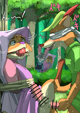 accidentally_gay anthro anus assisted_rape ball_gag balls bdsm being_watched blindfold blush bodily_fluids bottomless bound censor_bar clothed clothing crossdressing cum dialogue dress duo_focus erection female female_supporting_yaoi femboy forced forest gag gagged genital_fluids genitals group imminent_anal imminent_rape imminent_sex ineffective_censorship japanese looking_at_another male male/male mistaken_identity muffled orientation_play penis plant precum rape rope scared sensory_deprivation sex shirt straight_to_gay sweat text topwear tree tree_bondage tricked tunic voyeur merumeto disney robin_hood_(disney) zootopia judy_hopps maid_marian nick_wilde robin_hood canid canine fox lagomorph leporid mammal rabbit red_fox true_fox censored hi_res japanese_text lol_comments sketch translated