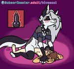 4_toes 5_fingers age_difference anthro black_nipples black_penis blush bottomless bottomless_anthro bottomless_female clenched_teeth clitoris clothed clothing collar cowgirl_position dominant dominant_female eyes_closed feet female fingers forced from_front_position fully_inside_grinding fur genital_piercing genitals grey_hair hair knot knotted_penis knotting larger_female long_hair male male/female nipples nude nude_anthro nude_male older_anthro older_female on_bottom on_top penetration penile penile_penetration penis penis_piercing piercing pinned pinned_to_ground pussy red_eyes sex size_difference smaller_male spiked_collar spikes teeth toes vaginal white_body white_fur x-ray_view young young_anthro young_male younger_anthro younger_male soulcentinel helluva_boss charlie_shepherd loona_(helluva_boss) canid canine canis domestic_dog german_shepherd herding_dog mammal pastoral_dog 2023 animated loop short_playtime