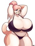 anthro big_breasts bra breasts clothing curvy_figure female looking_at_viewer panties solo thick_thighs tying_hair underwear voluptuous wide_hips blazbaros capri's_mom_(doxxyl) caracal caracal_(genus) felid feline mammal 2023 3:4 hi_res