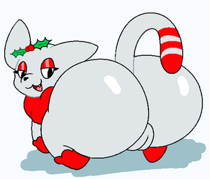big_butt bubble_butt butt feet female feral genitals glistening glistening_butt half-closed_eyes huge_butt looking_back narrowed_eyes plump_labia rear_view small_feet solo vulva white_body slem junipurr domestic_cat felid feline felis mammal 2023 low_res