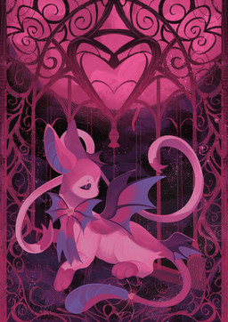 3_toes alternative_fashion ambiguous_gender eyes_closed feet feral fur goth heart_symbol moon pink_body pink_fur solo toes window hleboke nintendo pokemon fan_character bat eeveelution generation_6_pokemon mammal pokemon_(species) sylveon hi_res