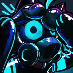 ambiguous_gender anthro biped blue_eyes collar drone gas_mask latex looking_at_viewer mask solo visor sexotheque mythology dragon mythological_creature mythological_scalie scalie 1:1 2026 digital_media_(artwork) hi_res icon