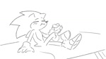 aircraft airplane animatic anthro biplane chili_dog clothing duo eating eating_food eye_contact eyewear food footwear funny_face gloves goggles handwear hot_dog humor immature laugh looking_at_another male shoes sitting snorting tornado_(aircraft) vehicle tinypwbble sega sonic_the_hedgehog_(series) miles_prower sonic_the_hedgehog canid canine eulipotyphlan fox hedgehog mammal 16:9 2d_animation animated black_and_white hi_res monochrome short_playtime sound webm widescreen