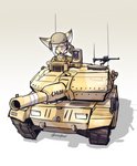 ambiguous_gender anthro armor chibi gun hair headgear helmet leopard_2a5 military one_eye_closed ranged_weapon rifle simple_background solo tan_body tank_(vehicle) vehicle weapon white_hair endjfcar chloe_(hunglee) canid mammal 2019 hi_res