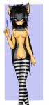 anthro black_hair blue_eyes breasts clothing female fur grey_body grey_fur hair jewelry legwear long_hair magic necklace nude pattern_clothing pattern_legwear pattern_stockings simple_background solo stockings striped_clothing striped_legwear striped_stockings stripes thigh_highs blakethehedgehog16 sega sonic_the_hedgehog_(series) shina_matsuki eulipotyphlan hedgehog mammal 2016 absurd_res digital_media_(artwork) hi_res