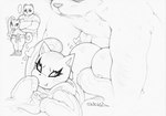 anthro big_butt butt clothed clothed_sex clothing duo female fur hair heart_symbol hoodie male male/female ponytail sex simple_background smug_face thick_thighs topwear smokyjai alfred_paws minx_kitten bear domestic_cat felid feline felis giant_panda mammal ursine 2022 hi_res monochrome