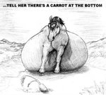 1990s_theme belly big_belly carrot female feral food hooves huge_belly hyper hyper_belly inflation liquid_inflation plant simple_background solo text vegetable water_inflation stellos equid equine horse mammal english_text greyscale monochrome sketch