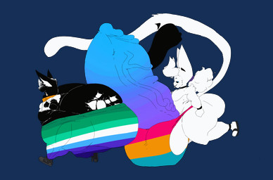 anthro balls big_balls big_butt big_penis bottomwear butt clothed clothing collar duo exposed_ass genitals hand_print handprint_(marking) horn huge_balls huge_butt huge_penis hyper hyper_balls hyper_butt hyper_genitalia hyper_penis jockstrap jockstrap_only lgbt_pride long_tail male male/male markings pansexual_pride_colors pants penis pride_colors shortstack shortstack_male skimpy sweatpants tail tattoo thick_penis thick_thighs topless underwear underwear_only lumiink ink_(lumiink) lumi_(lumiink) demon domestic_cat felid feline felis mammal unknown_species animated hi_res