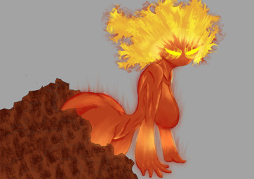 big_butt breasts butt female fire nude red_body small_waist solo thick_thighs wasp_waist yellow_eyes soursteel brimstone_elemental_(terraria_mod) elemental_creature elemental_humanoid fire_creature humanoid absurd_res hi_res huge_filesize