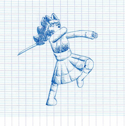 action_pose anthro asian_clothing bodily_fluids boots clothing east_asian_clothing female fight footwear hair japanese_clothing katana kimono line_shading long_hair melee_weapon pose shoes sword tears weapon trycia_lotus undertale_(series) undertale_yellow ceroba_ketsukane canid canine fox mammal hi_res monochrome sketch traditional_media_(artwork)