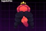 backsack balls big_balls big_butt big_penis butt crown genitals grid headgear male not_furry penis perineum red_balls red_penis red_perineum solo teapot_(body_type) superiorfox deltarune undertale_(series) king_round animate_inanimate darkner waddling_head 2018 digital_media_(artwork) hi_res pixel_(artwork)