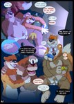 anthro asphyxiation banjo-kazooie banjo_(banjo-kazooie) bear black_seam_underwear black_thought_bubble blue_text bowl briefs briefs_only brown_seam_briefs brown_seam_underwear choking clothed clothing color_coded color_coded_text colored_seam_underwear comic conker conker's_bad_fur_day container controller cord cyanosis dialogue digital_media_(artwork) electronics english_text food game_controller gaming hi_res holding_controller holding_game_controller holding_object hollo_nut inner_monologue male mammal multiplayer n64_controller nintendo nintendo_64 nintendo_controller nipples page_number pink_clothing pink_underwear playing_video_game popcorn pubes rareware red_text rodent sciurid speech_bubble television text thought_bubble tighty_whities topless tree_squirrel underwear underwear_only white_briefs white_clothing white_text white_underwear wired_controller y-fronts