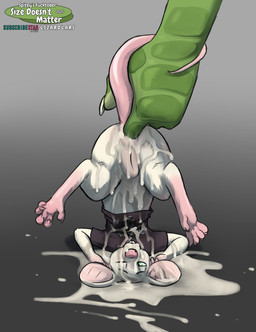 ambiguous_anthro ambiguous_gender ambiguous_penetrating ambiguous_penetrating_female anal anal_fingering animal_genitalia animal_vulva anthro anus ass_up big_ears biped black_clothing black_shirt black_t-shirt black_topwear bodily_fluids bottomless bottomless_anthro bottomless_female buckteeth butt claws clothed clothing cum cum_all_over cum_on_butt cum_on_chest cum_on_face cum_on_ground cum_on_vulva duo extreme_size_difference feet female female/ambiguous female_anthro female_penetrated fingering fingering_partner flat_chested fur genital_fluids genitals green_eyes larger_ambiguous one_eye_closed penetration pink_nose profanity semi-anthro sex shirt size_difference smaller_female smaller_penetrated soles t-shirt teeth text toe_claws toes topwear vulva white_body white_fur lizardlars spitey mammal mouse murid murine rodent scalie 2025 absurd_res digital_media_(artwork) english_text hi_res