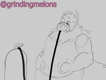 air_inflation air_tank ambiguous_death anthro belly belly_expansion big_belly body_inflation bursting creaking expansion hose hose_in_mouth hose_inflation huge_belly hyper hyper_belly hyper_inflation inflation male navel navel_popping nude nude_anthro nude_male onomatopoeia outie_navel popping solo sound_effects struggling swelling text tied_muzzle window neil_(artist) sound_warning isaac_(abritishfox) canid canine fox mammal 2025 2d_animation 4:3 animated short_playtime sketch sound webm