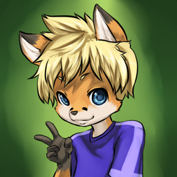 anthro black_nose blonde_hair clothing dipstick_ears ear_markings eyebrows fur hair male multicolored_body multicolored_ears multicolored_fur orange_body orange_fur solo white_body white_fur aogami tycloud canid canine fox mammal 1:1 2013 low_res
