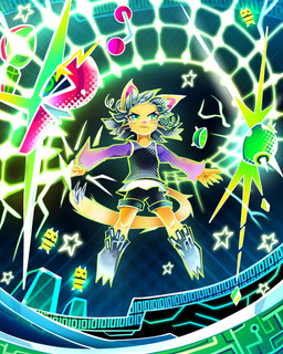 anthro blush clothing crystal_armor detailed_background energy_sword energy_weapon female floating green_eyes hair machine melee_weapon solo star sword tail weapon whiskers yellow_body nebularobo copy_kitty boki_lamira animal_humanoid cat_humanoid felid felid_humanoid feline feline_humanoid humanoid mammal mammal_humanoid robot hi_res