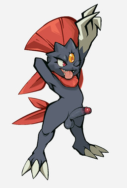 anthro balls barefoot big_claws black_balls black_body black_fur black_penis claws erection feathers feet fur genitals humanoid_genitalia humanoid_penis male male_anthro nude nude_anthro nude_male one_eye_closed penis short short_anthro short_male simple_background solo tail tail_feathers teeth teeth_showing toe_claws tongue tongue_out white_background darkluxia nintendo pokemon generation_4_pokemon pokemon_(species) weavile aliasing binary_drawing digital_drawing_(artwork) digital_media_(artwork)