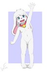 5_fingers anthro balls bell bell_collar biped blue_eyes collar collar_only fingers flaccid foreskin fur genitals humanoid_genitalia humanoid_penis looking_at_viewer male nude open_mouth open_smile penis shota smile smiling_at_viewer solo tail white_body white_fur young young_anthro young_male khaimera kevin_snowpaw lagomorph leporid mammal rabbit absurd_res hi_res