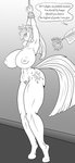 anthro areola arms_tied big_breasts big_butt bound branding branding_iron breasts broken_horn butt dialogue ear_piercing ear_tag female horn nipples nude piercing pubes raised_arm solo text thick_thighs ironhades friendship_is_magic hasbro my_little_pony mythology whitekitten twilight_sparkle_(mlp) equid equine mammal mythological_creature mythological_equine unicorn english_text hi_res monochrome