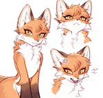 ambiguous_gender annoyed anthro cross-popping_vein eyelashes fangs fur inner_ear_fluff looking_at_viewer open_mouth orange_body orange_fur simple_background solo tail teeth tongue tuft white_body white_fur yellow_eyes 3rdperson_iz canid canine fox mammal 2025 hi_res