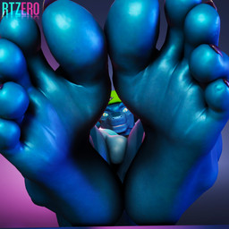 anthro balls barely_visible_genitalia barely_visible_penis big_feet claws feet foot_fetish foot_focus genitals looking_at_viewer male nude_male penis sharp_teeth smile smiling_at_viewer sole_tunnel solo teeth toe_claws rtzero petruz_(modeler) cobalt_(rtzero) lizard_(petruz) lizard reptile scalie 1:1 3d_(artwork) digital_media_(artwork) hi_res