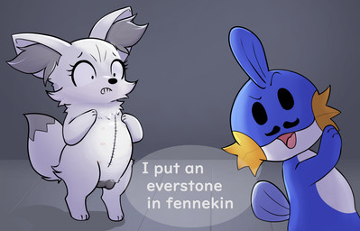 animal_genitalia animal_vulva anthro canine_genitalia canine_vulva chest_tuft dialogue duo facial_hair female feral fur genitals looking_at_viewer male mustache nipples non-mammal_nipples questionable_consent surgical_scar surgical_suture tuft vulva white_body white_fur young konen movieunleashers nintendo pokemon starters_(movieunleashers) fennekin_(starters) mudkip_(starters) fennekin generation_3_pokemon generation_6_pokemon mudkip pokemon_(species) shaded