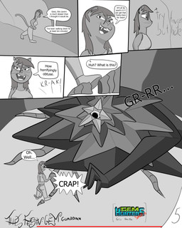 anthro boss_fight cavern dialogue female gameplay_mechanics gem growling gui health_bar holidays roots simple_background text walking baristagamerproductions christmas phoebe_(gem_hunters) felid feline mammal monster 4:5 absurd_res comic english_text hi_res monochrome